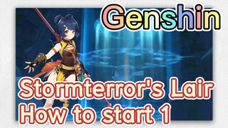 Stormterror's Lair How to start 1
