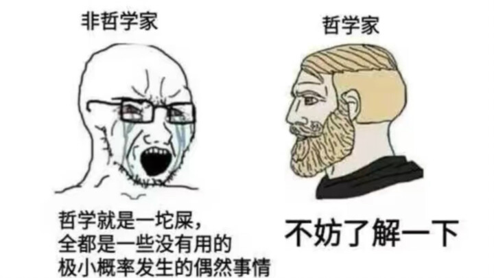This is what philosophy enthusiasts are like.