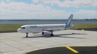 Airplane Airbus A320 with engine IAE V2500 in X-Plane 12