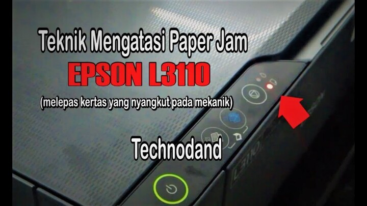 Mengatasi Paper Jam Epson L3110 Tanpa Bongkar | Remove jam paper Epson L3110