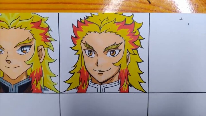 How can you draw Rengoku Kyojuro using 20 anime styles?
