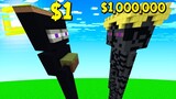 จะเกิดอะไรขึ้น!? บ้านเอนเดอร์แมน $1เหรียญ VS บ้านเอนเดอร์แมน $1,000,000เหรียญ - Minecraft คนรวยคนจน
