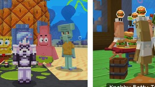 Minecraft thực sự có liên kết với SpongeBob Dream? Cũng có thể vận hành vua lâu đài cua! Cuộc phiêu lưu thế giới dưới nước! Minecraft Minecraft