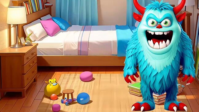 Seven 21 menghiasi dua boneka di rumah