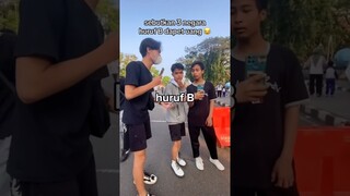 SEBUTKAN 3 NEGARA HURUF B DAPET UANG NGAKAK YANG JAWAB BANDUNG 😂 #viral #shorts