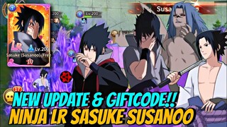 UPDATE NINJA LR Terbaru! Review LR SASUKE SUSANOO & Redeem GIFTCODE - NINDO FIREWILL