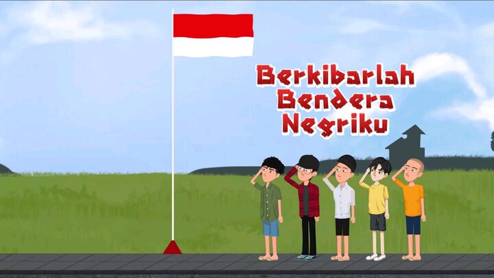 Berkibar Bendera Ku - Animasi Anak Kampung.