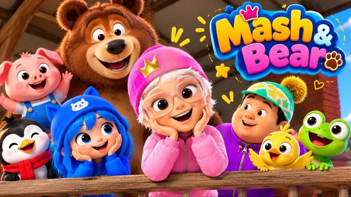 👑 Princess & the Beast 🐻✨ | Mash & Bear Funny Cartoon Adventure 💖