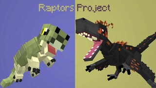 Raptors Project Addon | Dinosaurs Jurassic in Minecraft MCPE MCBE Addon