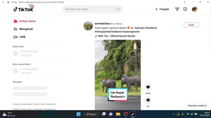 kalo ada jedag jedug, videonya selesai