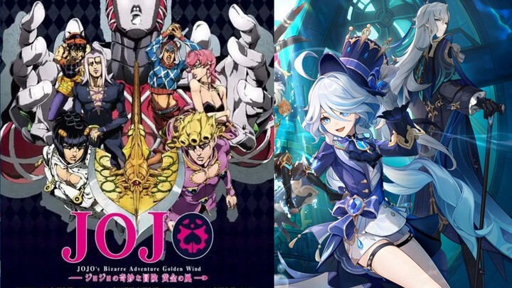黄金之风全员VS原神枫丹全员