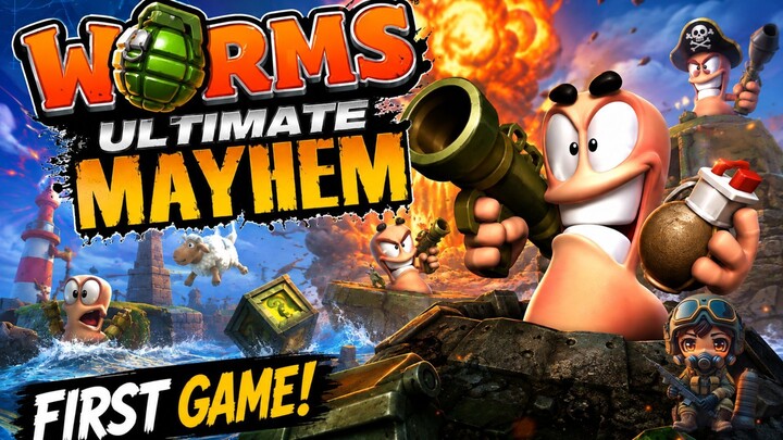 🔥Worms Ultimate Mayhem – First Game! 🇪🇸 Spanish Gameplay | English Subs