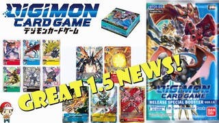 Awesome Digimon TCG Booster 1.5 News! Box Toppers, Dash Packs & More Confirmed! (Digimon TCG News)