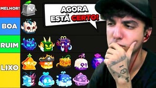 TIER LIST VERDADEIRA DAS MELHORES FRUTAS DO BLOX FRUITS!