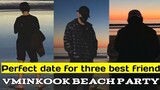 Kim Taehyung, Jeon Jungkook and Park Jimin spend time together on beach || Vminkook moments