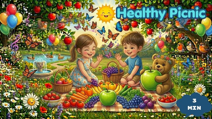 Heathy Picnic I CoCobubbles Nursery Rhymes and Kids Songs