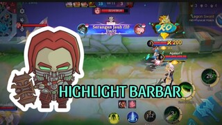 HIGHLIGHT BARBAR!!!