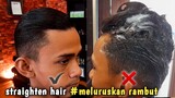 cara meluruskan rambut ikal bergelombang | tanpa menggunakan catok rambut