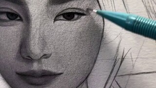 CARA DRAWING CEWEK CANTIK