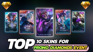 WHICH SKIN YOU SHOULD BUY WITH YOUR PROMO DIAMONDS ?|| PROMO DIAMONDS 515 EVENT 2022 |MLBB NEW SKIN