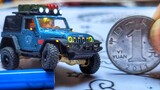 I understand the logic, but why is this coin so big? ? 1/87 full scale four-wheel drive Wrangler!