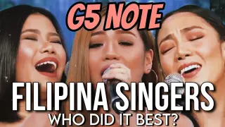 G5 NOTE OF FILIPINA SINGERS | WHO DID IT BEST?