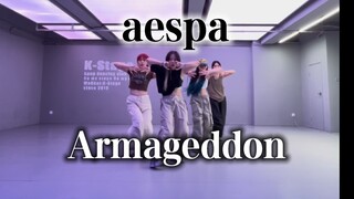 بقيت مستيقظًا طوال الليل أتعلم Armageddon من مصمم الرقصات السابق لـ aespa 🦾🐈‍⬛تفجير الأرض كلها بالصو