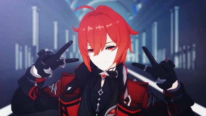 [MMD/Diluc] รองเท้าพื้นแดงของ Master (Sneakers Challenge Ver.)