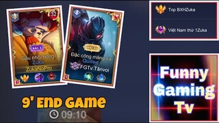 TOP 1 Zuka - ZukaNoPro Bất Ngờ Gặp FUNNY GAMING TV Chung Team Trên Rank TĐ Và Cái Kết