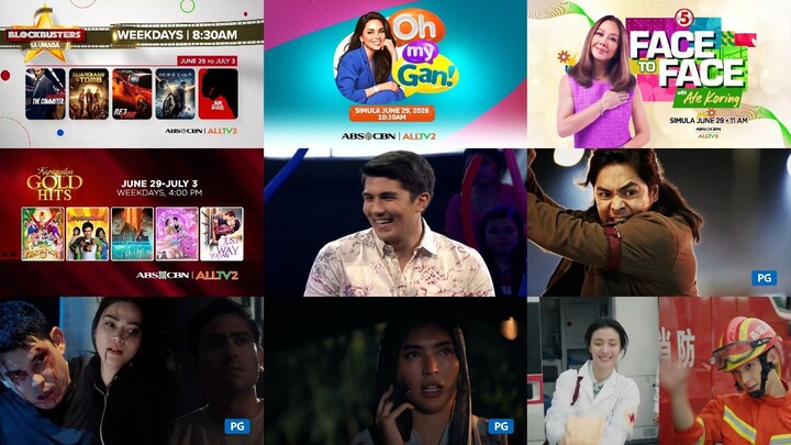 ABS-CBN sa ALLTV2 Commercial Break June 29, 2026 (Monday) Oh My Gan! & Face to Face with Ate Koring