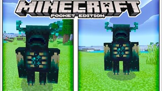 MINECRAFT PE 1.17 - WARDEN NEW MOB!!! (Mod)