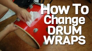 DRUM RESTORATION Part 1 Change Drum Wrap (english sub)