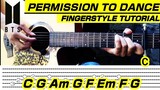 Permission to dance - BTS (Guitar Fingerstyle) Tabs + Chords