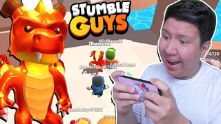 AKU PERTAMA KALI MAIN STUMBLE GUYS DI HANDPHONE! LANGSUNG PAKE SKIN NAGA!