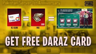 GET FREE 10000 RUPEES DARAZ CARD IN PUBG MOBILE | GET FREE 5000 UC | NEW EVENT PUBG MOBILE