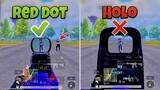 RED DOT vs HOLOGRAPHIC SIGHT ✅❌ | PUBG MOBILE / BGMI  Noob 🐔 to Pro ⚡ Guide/Tutorial