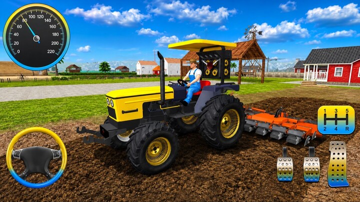 Indian Tractor Farming Simulator - Gameplay Walkthrough Part 1 - Tutorial & Highlight (iOS,Android)