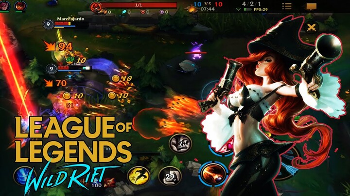 Miss Fortune | League of Legends: Wild Rift Alpha Test | PRESS ULT TO MELT ENEMY TEAM