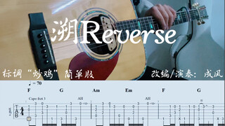 【吉他指弹】溯Reverse标调炒鸡简单版附谱