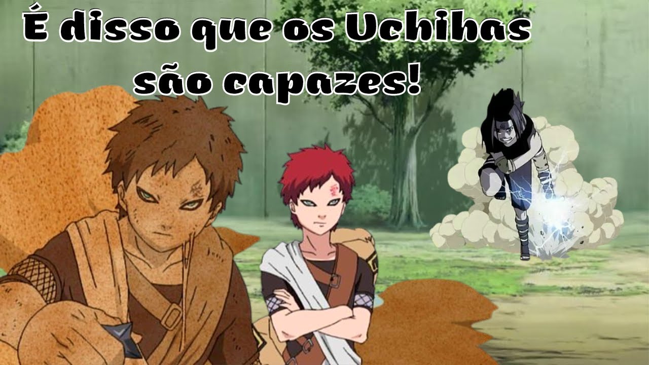 Sasuke humilha Gaara na frente de todos após copiar as técnicas do