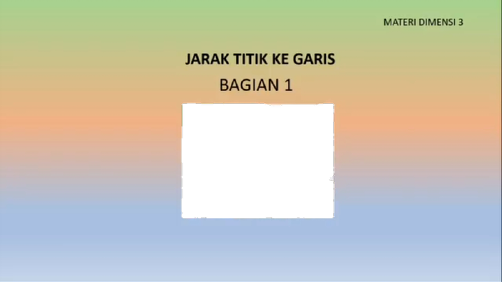 belajar Matematika (titik ke garis)