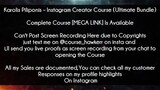 Karolis Piliponis Course Instagram Creator Course (Ultimate Bundle) Download