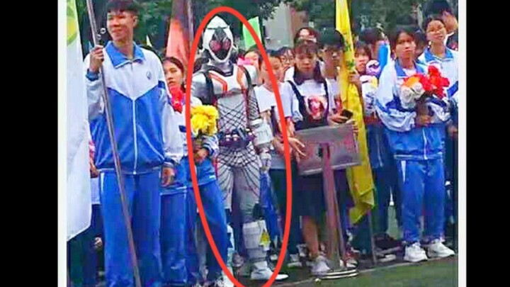 When you found Sizai in the school sports meeting, some sand sculpture netizens circulated special p