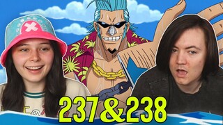 FRANKY! 👒 One Piece Ep 237 & 238 REACTION & REVIEW