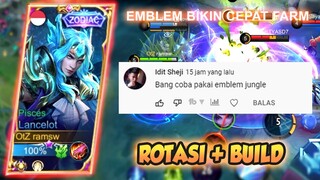 TUTORIAL LANCELOT EMBLEM JUNGLE (SAWI), EMBLEM YANG SEKARANG LAGI HITS WKKWKW