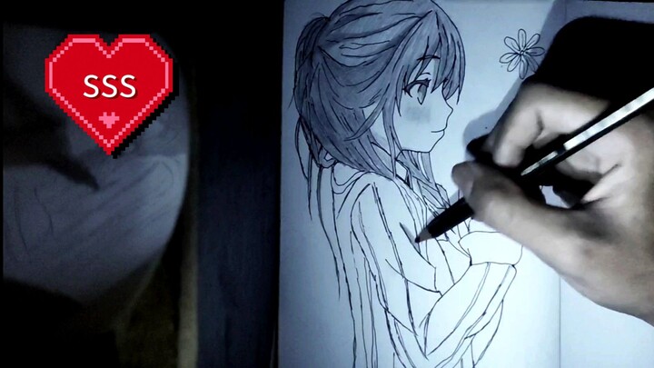 drawing waifu 💜💚💛💙🧡🤍🤎❤