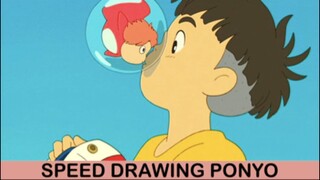 Speed Drawing Ponyo Ghibli