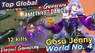 Guinevere New Skin Amethyst Dance Gameplay | World No 4 Gosu Jenny