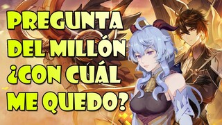 Por cuál lanzar... ¿Ganyu o Zhongli? 🤔 La duda de los próximos banners y gachapones