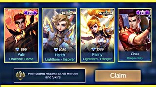 BIGGEST EVENT TO ACCESS ALL SKIN AND HERO! PERMANENT!! | Mobile Legends 2020